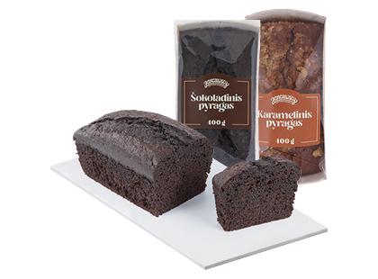 Šokoladinis; karamelinis; pyragas JANCZEWSCY*, 2 rūšių, 400 g