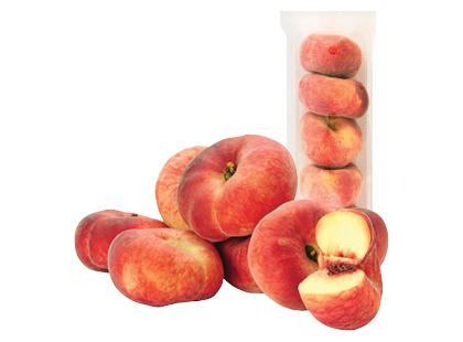 Plokštieji persikai baltu minkštimu, fasuoti, 500 g