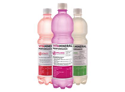 Negazuotas gėrimas VITAMINERAL PERFORMANCE*, 3 rūšių, 750 ml