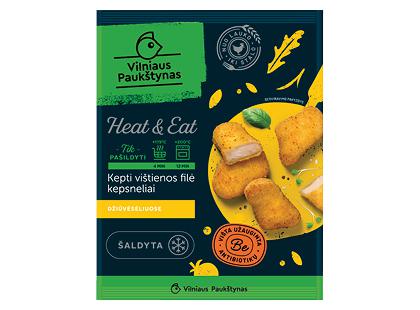 Šaldyti vištienos filė kepsneliai VILNIAUS PAUKŠTYNAS HEAT & EAT*, 500 g