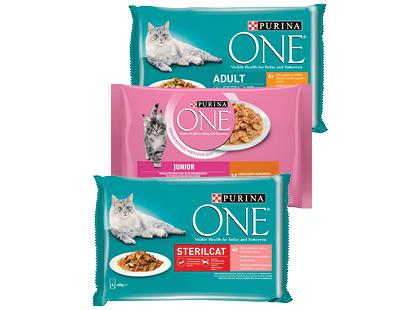 Konservuotas kačių ėdalas ONE*, 3 rūšių, 340 g