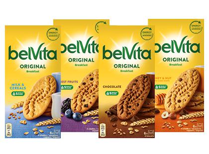 Sausainiai BELVITA, 4 rūšių, 300 g