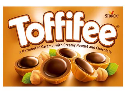 Karameliniai saldainiai TOFFIFEE su lazdynų riešutų kremu, 125 g