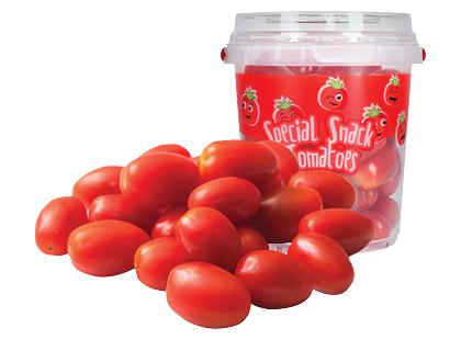 Smulkiavaisiai pomidorai kibirėlyje, fasuoti, 500 g