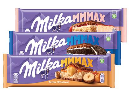 Pieninis šokoladas MILKA MMMAX, 3 rūšių, 300 g