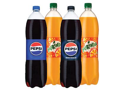Gazuotas gėrimas PEPSI; MIRINDA; PEPSI MAX*, 3 rūšių, 2 but. × 1,5 l