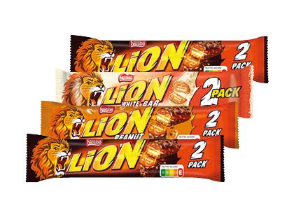 Prekė: Šokoladinis batonelis LION, 2 pak. × 60–62 g