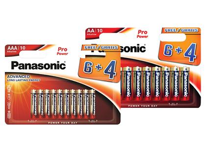 Elementai PRO POWER PANASONIC*, 2 rūšių, AAA; AA, 1 pak. (10 vnt.)