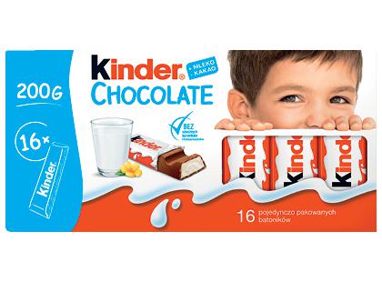 Pieninis šokoladas KINDER CHOCOLATE*, 200 g