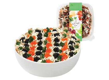 Daržovių salotos su tunais ir stintenių ikrais*, 1 kg