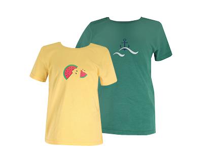 Vaikiški marškinėliai SEVEN LEMON, 2 dizainų, 110–140 dydžiai, 1 vnt.
