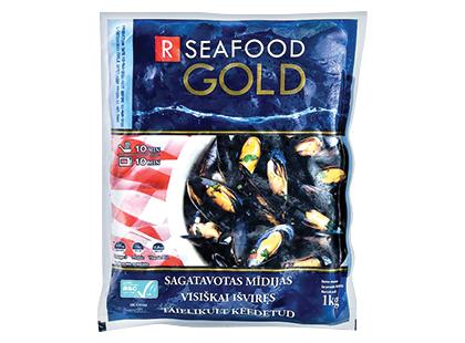 Šaldytos mėlynosios midijos R SEAFOOD GOLD, 1 kg