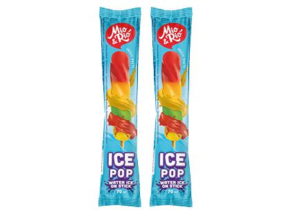 Vaisiniai valgomieji ledai ant pagaliuko MIO & RIO*, 2 vnt. × 70 g