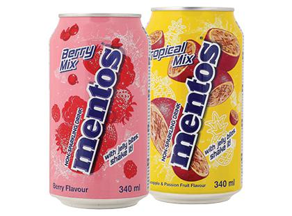 Gazuotas gaivusis gėrimas MENTOS*, 2 rūšių, 340 ml