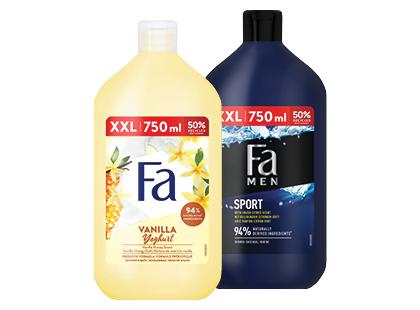 Dušo gelis FA*, 2 rūšių, 750 ml