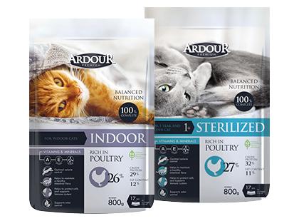Sausas kačių ėdalas ARDOUR*, 2 rūšių, 800 g
