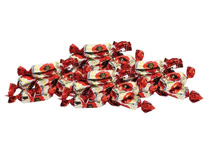 PERGALĖS saldainiai RAUDONOJI AGUONA*, sveriami, 1 kg