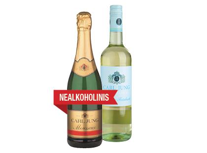 Prekė: Nealkoholinis putojantis; pusiau sausas vynas CARL JUNG, 2 rūšių, 0,75 l
