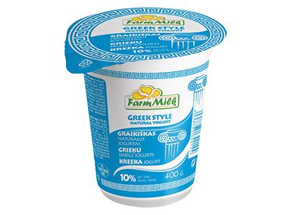 Natūralus graikiškas jogurtas FARM MILK, 10 % rieb., 400 g