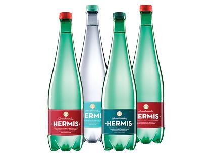 Natūralus mineralinis vanduo DRUSKININKŲ HERMIS*, 3 rūšių, 2 but. × 1 l