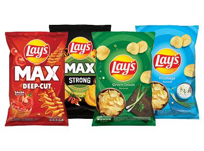 Bulvių traškučiai LAY’S*, 20 rūšių, 2 pak. × 120–130 g