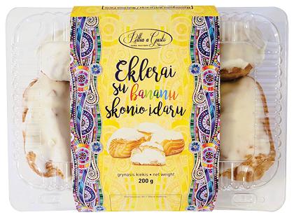 Eklerai su bananų skonio įdaru PELLIA A GUSTO*, 200 g