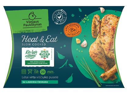 VILNIAUS PAUKŠTYNO lėtai virta viščiuko puselė HEAT & EAT*, fasuota, 1 kg