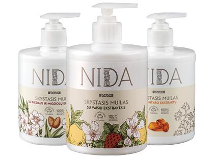 Skystasis rankų muilas NIDA*, 3 rūšių, 500 ml