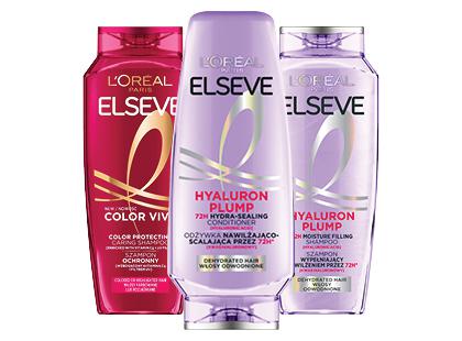 Plaukų kondicionierius; šampūnas L’OREAL ELSEVE*, 3 rūšių, 400 ml