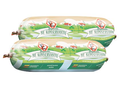 Virtas KREKENAVOS paštetas BE KONSERVANTŲ*, a. r., 2 vnt. × 150 g