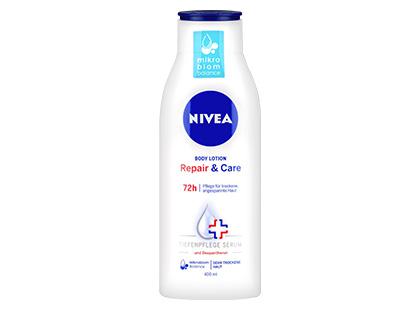 Kūno losjonas ypač sausai odai NIVEA REPAIR & CARE*, 400 ml