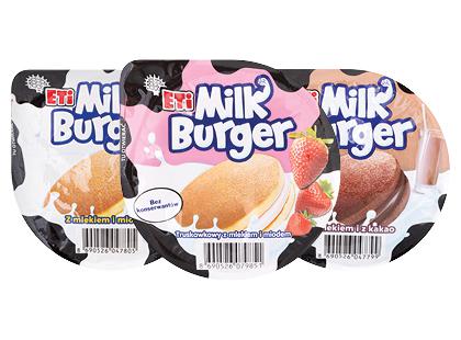 Pyragėlis su įdaru MILK BURGER*, 3 rūšių, 35 g