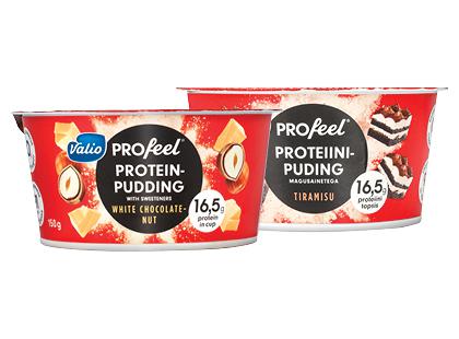 Baltyminis jogurtas; pudingas VALIO PROFEEL, 11 rūšių, 0,3–2,5 % rieb., 2 vnt. × 150 g