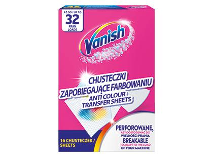 Prekė: Skalbiamosios servetėlės VANISH*, 1 dėž. (16 vnt.)