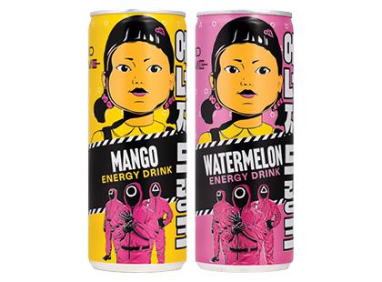 Prekė: Energinis gėrimas SQUID GAME*, 2 rūšių, 250 ml