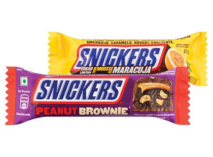 Šokoladinis batonėlis SNICKERS*, 2 rūšių, 42–45 g