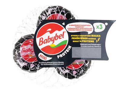 Lydytas sūris MINI BABYBEL PROTEIN*, 25 % rieb. s. m., 1 pak. (3 vnt. × 20 g)