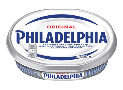 TIK SU PROGRAMĖLE! Tepamasis sūris PHILADELPHIA ORIGINAL, 21,5% rieb. s. m., 200 g