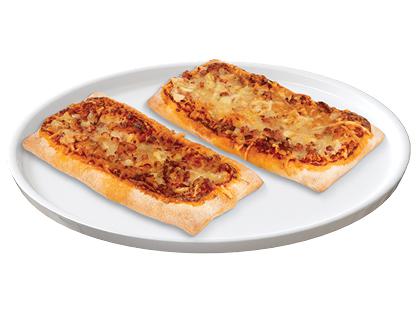 Pinsa su šonine, gaudos ir mocarelos sūriais*, 140 g, 1 vnt.