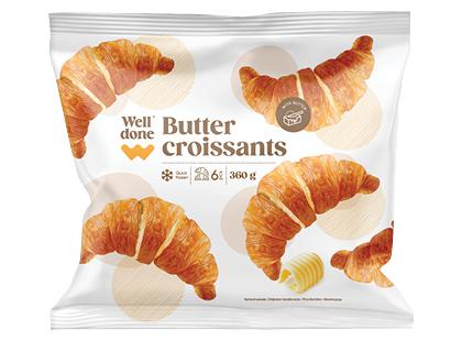 Šaldyti sviestiniai kruasanai WELL DONE*, 360 g
