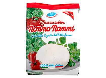 Prekė: Mocarelos sūris NONNO NANNI*, 50 % rieb. s. m., 125 g