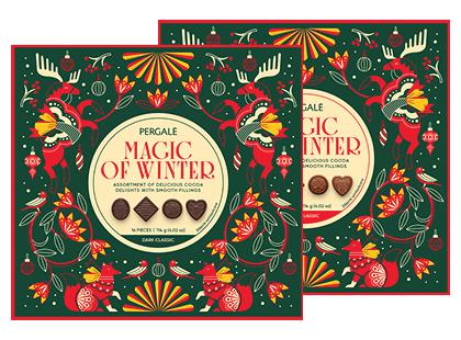Saldainių rinkinys PERGALĖ MAGIC OF WINTER*, 2 rūšių, 114 g