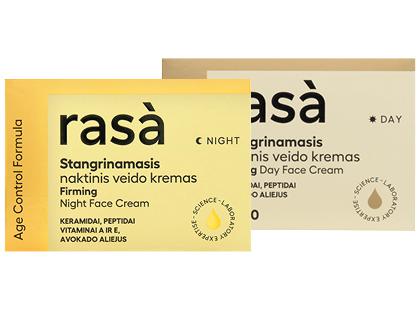 Naktinis; dieninis veido kremas RASÀ AGE CONTROL*, 2 rūšių, 50 ml