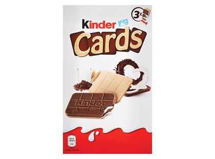 Sausainiai KINDER CARDS*, 1 dėž. (3 vnt. × 25,6 g)