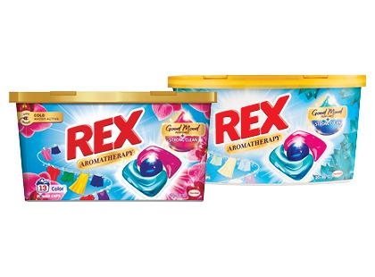 Skalbiamosios kapsulės REX*, 2 rūšių, 1 pak. (13 vnt.)