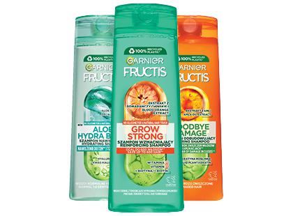 Plaukų šampūnas GARNIER FRUCTIS*, 3 rūšių, 400 ml