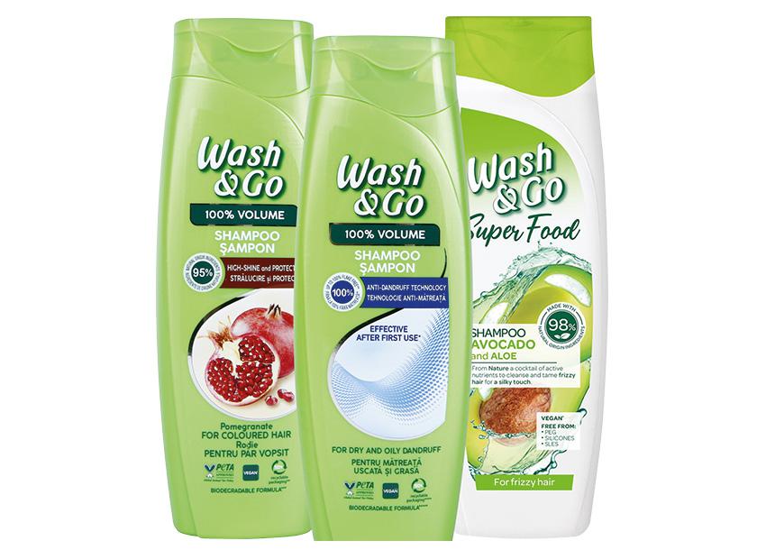 Prekė: Plaukų priežiūros priemonėms WASH & GO