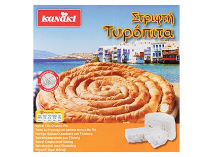Šaldytas filo tešlos graikiškas pyragas KANAKI su sūriu*, 800 g