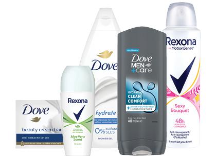 Kosmetikai DOVE ir REXONA*