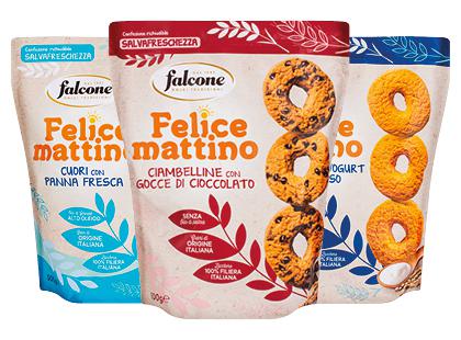 Trapios tešlos sausainiai FALCONE*, 3 rūšių, 500 g